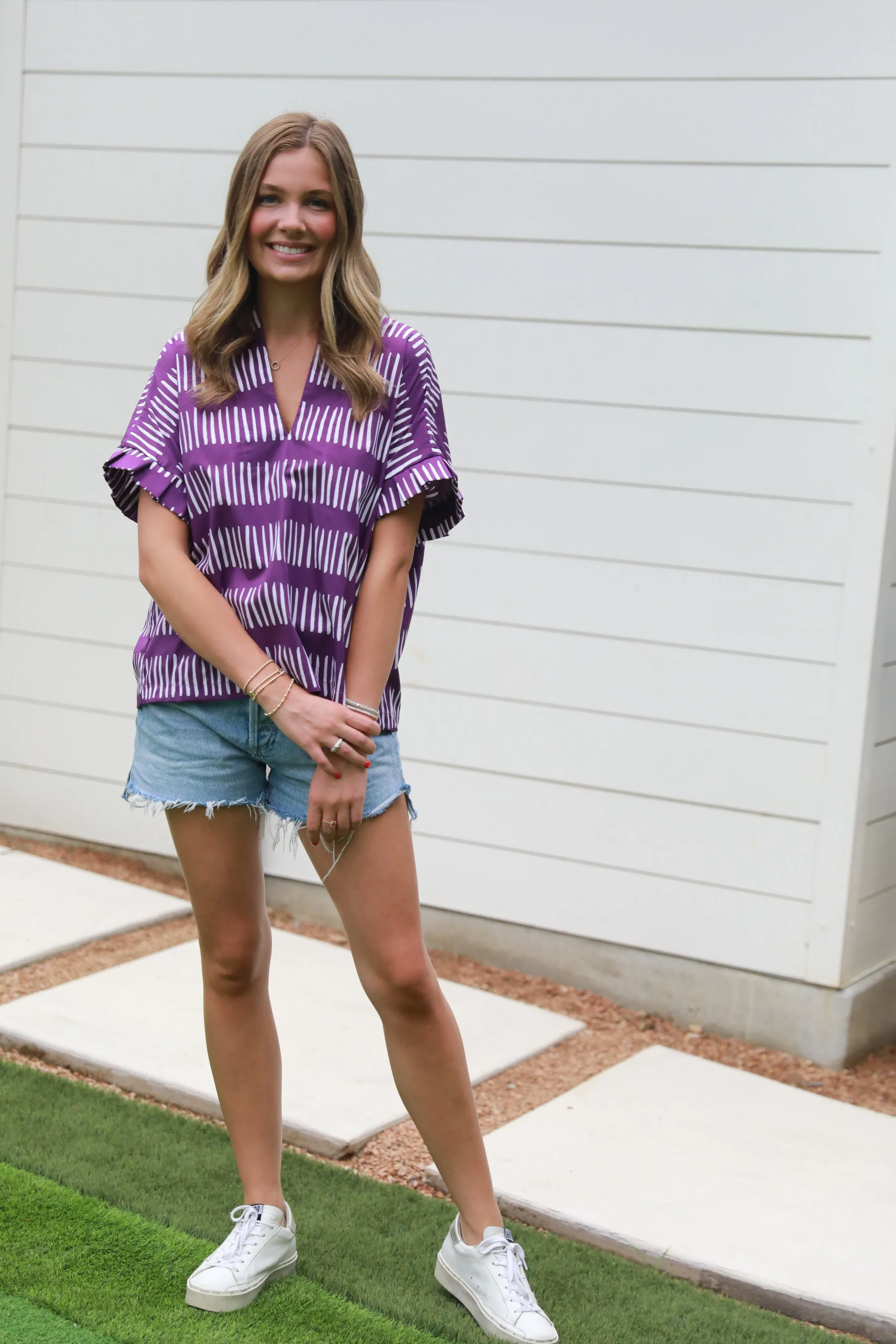 Black Label Pleated Kimono - Ticking Collection