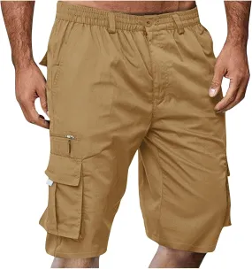 Cargo Shorts for Men Casual Bermuda Shorts Loose Hiking Shorts Outdoor Beach Running Athletic Shorts