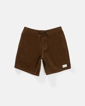 Classic Cord Jam Shorts in Chocolate