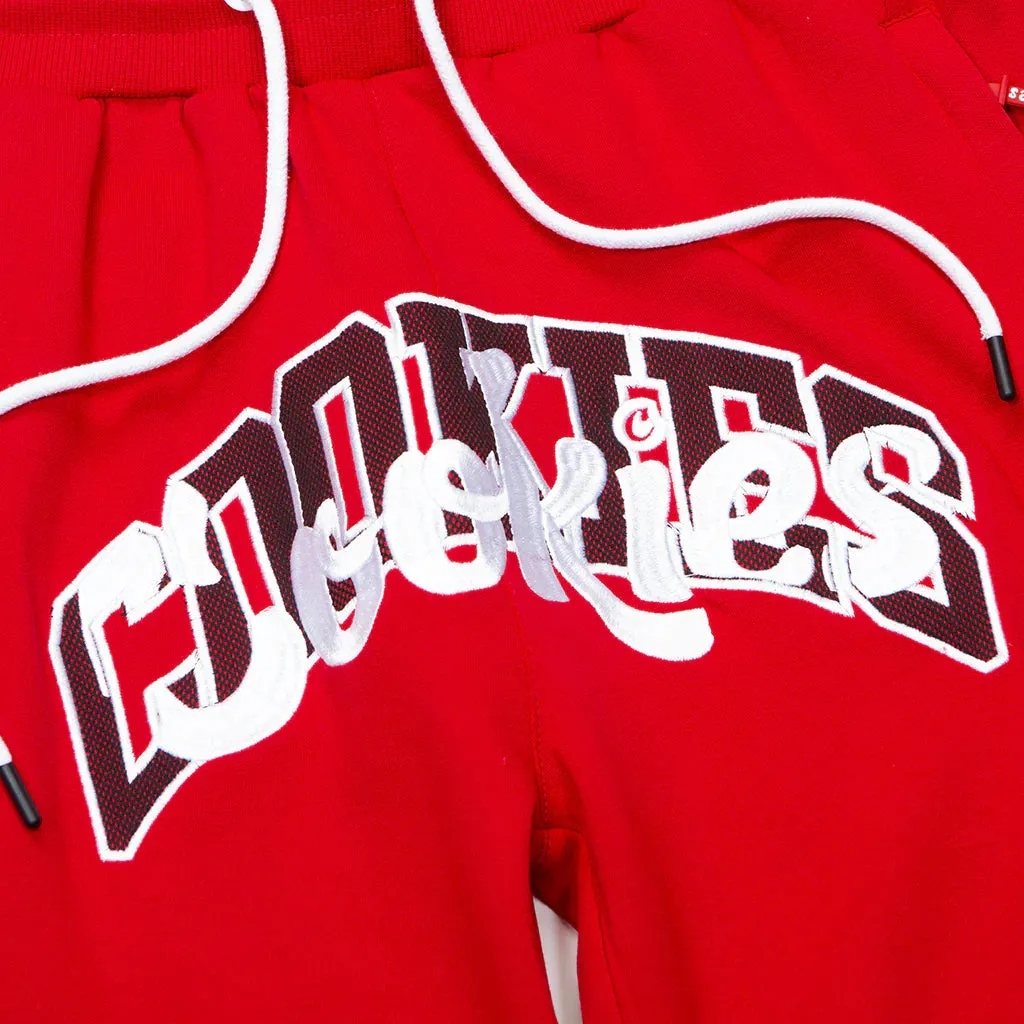 Cookies Loud Pack Interlock Red Sweat Shorts (1557B5852)