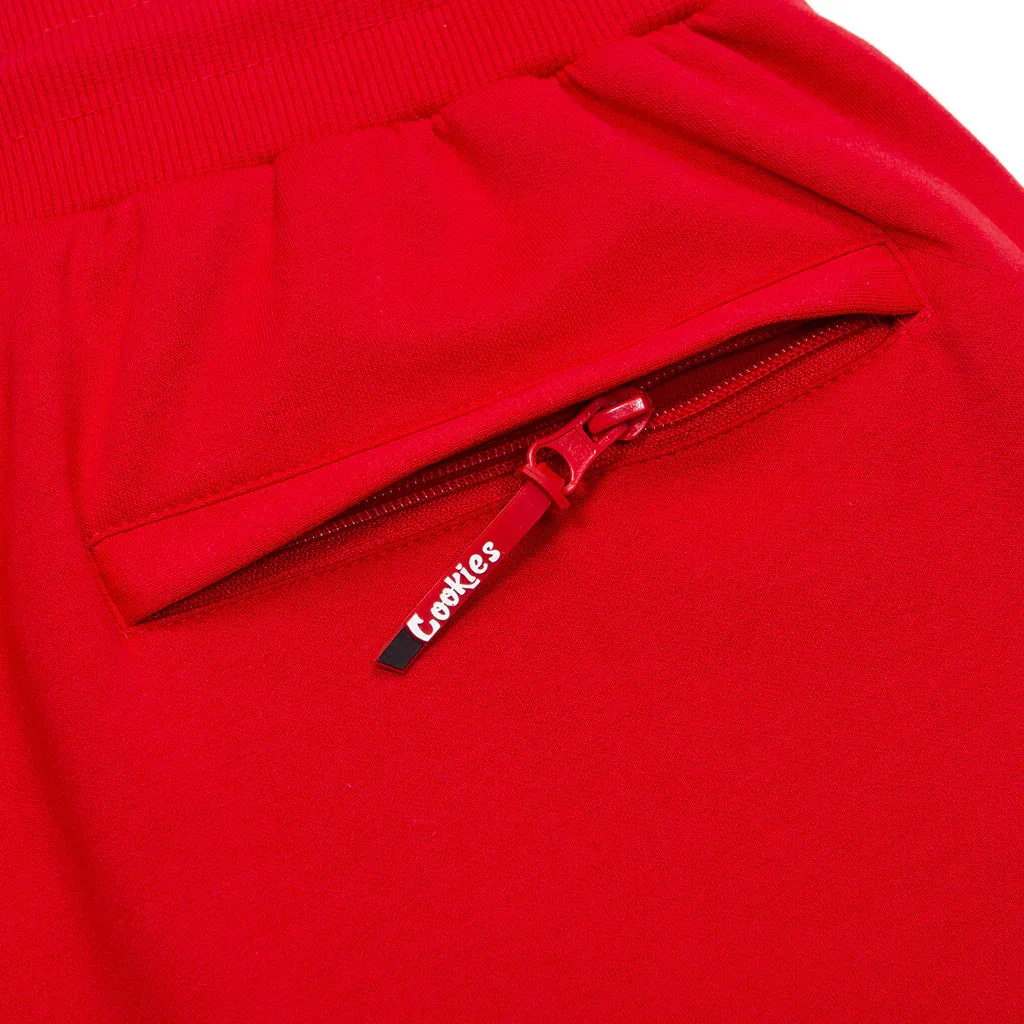 Cookies Loud Pack Interlock Red Sweat Shorts (1557B5852)