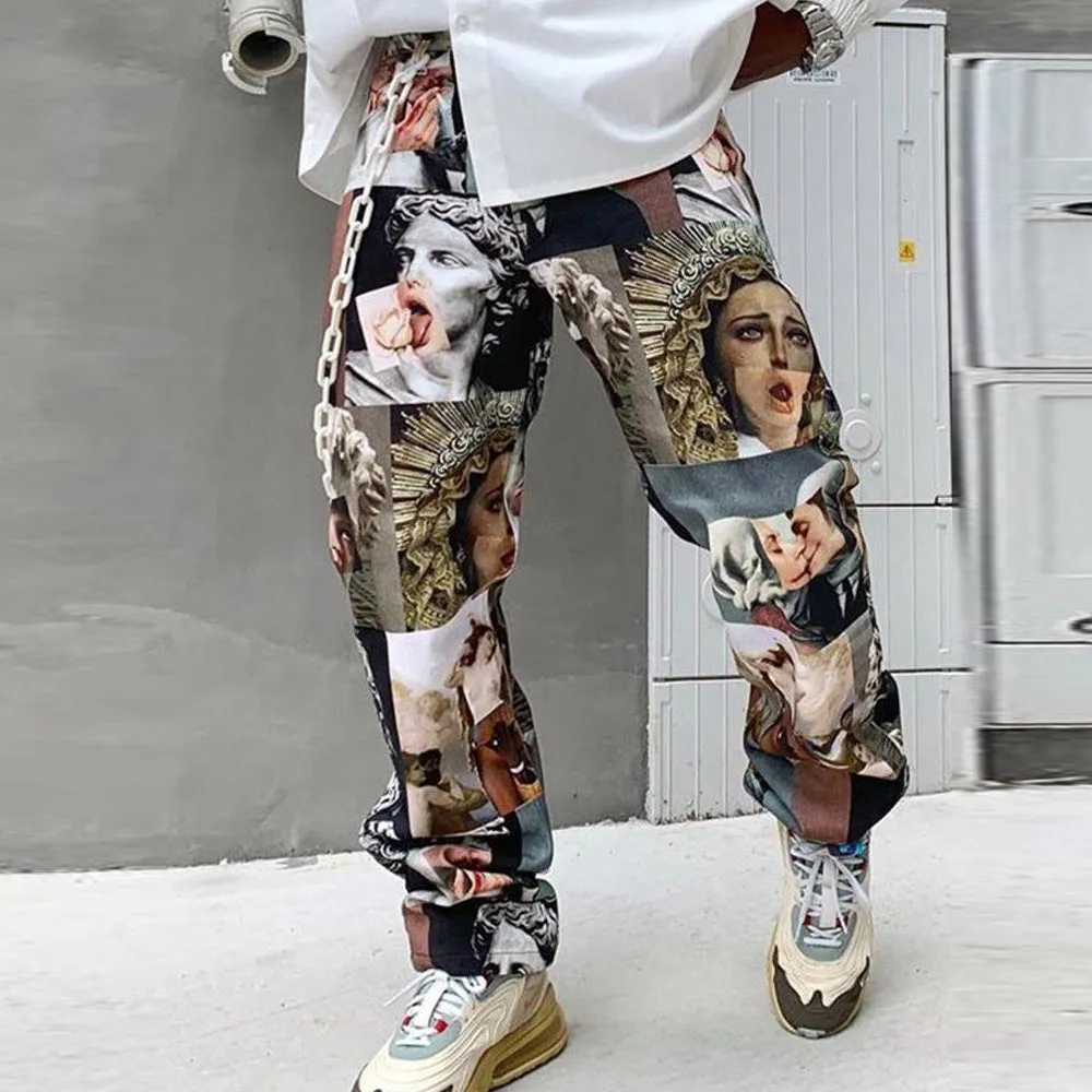 Cross-Border Euro Loose Mid-Waist Casual Trousers Pants For Men