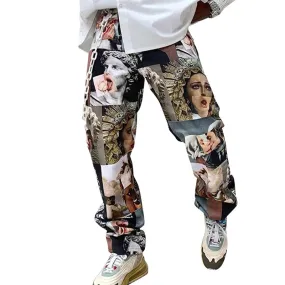 Cross-Border Euro Loose Mid-Waist Casual Trousers Pants For Men