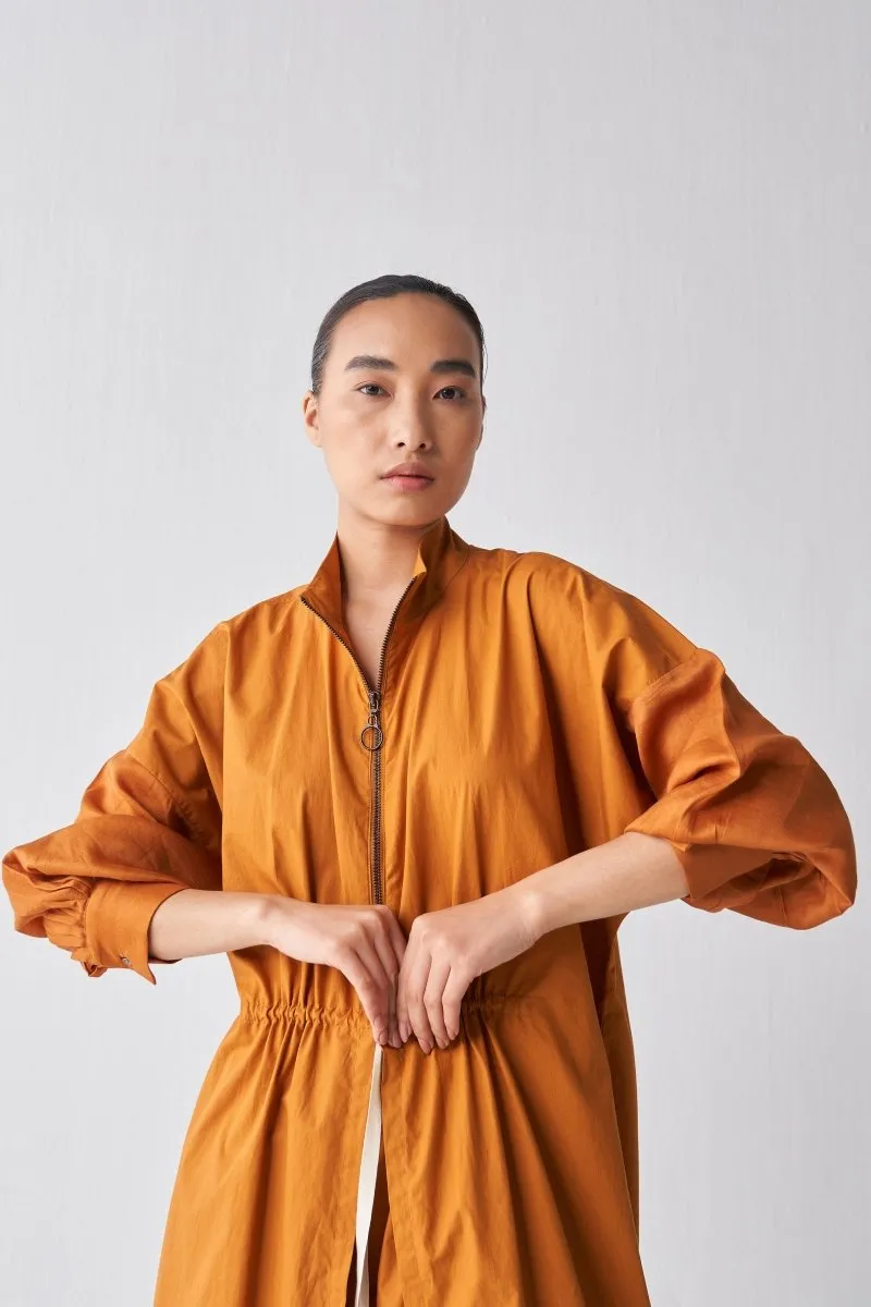 Drawstring Tunic - Rust