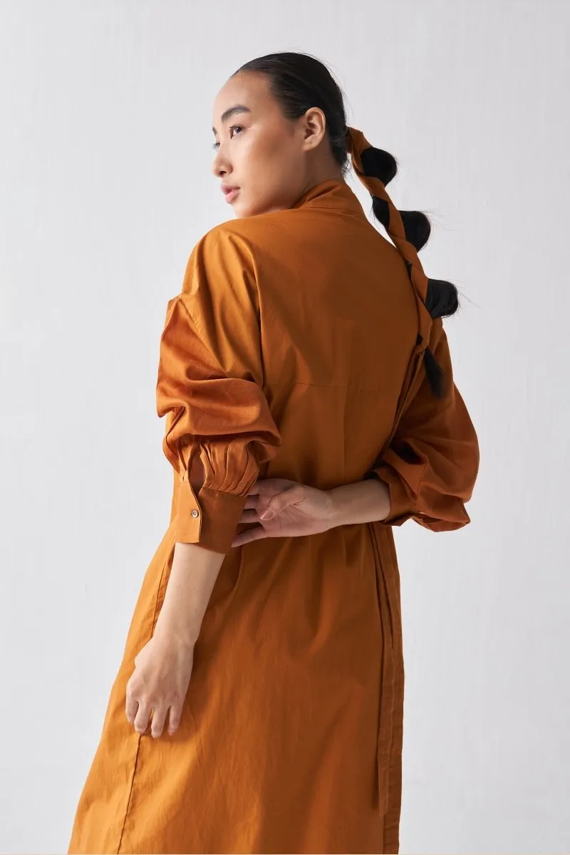 Drawstring Tunic - Rust