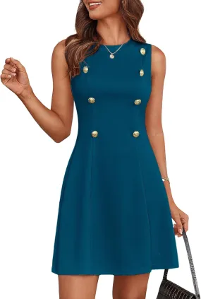 GRACE KARIN Women's Cocktail Mini Dresses Sleeveless Casual 2025 Summer Dress Elegant Formal Dresses