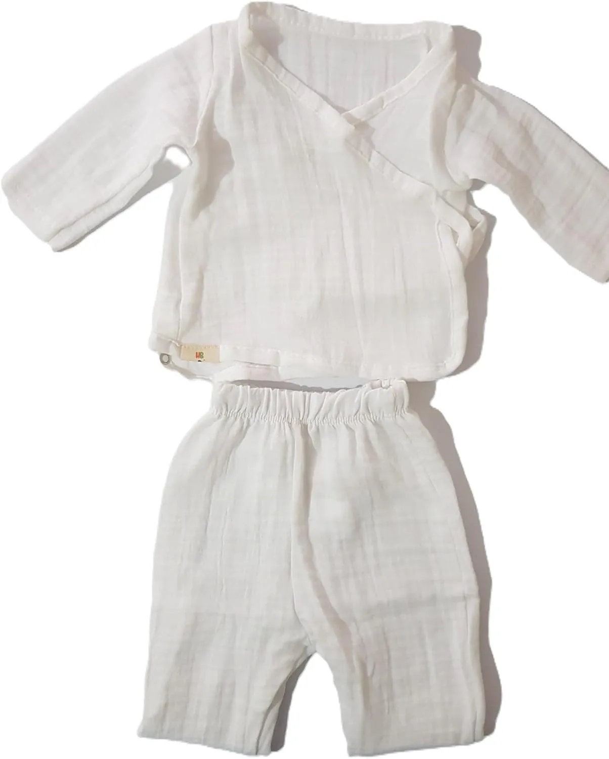HB&Victory Muslin kimono baby, cotton muslin newborn, long sleeve, muslin shirt and pants, boy and girl kimono, newborn baby