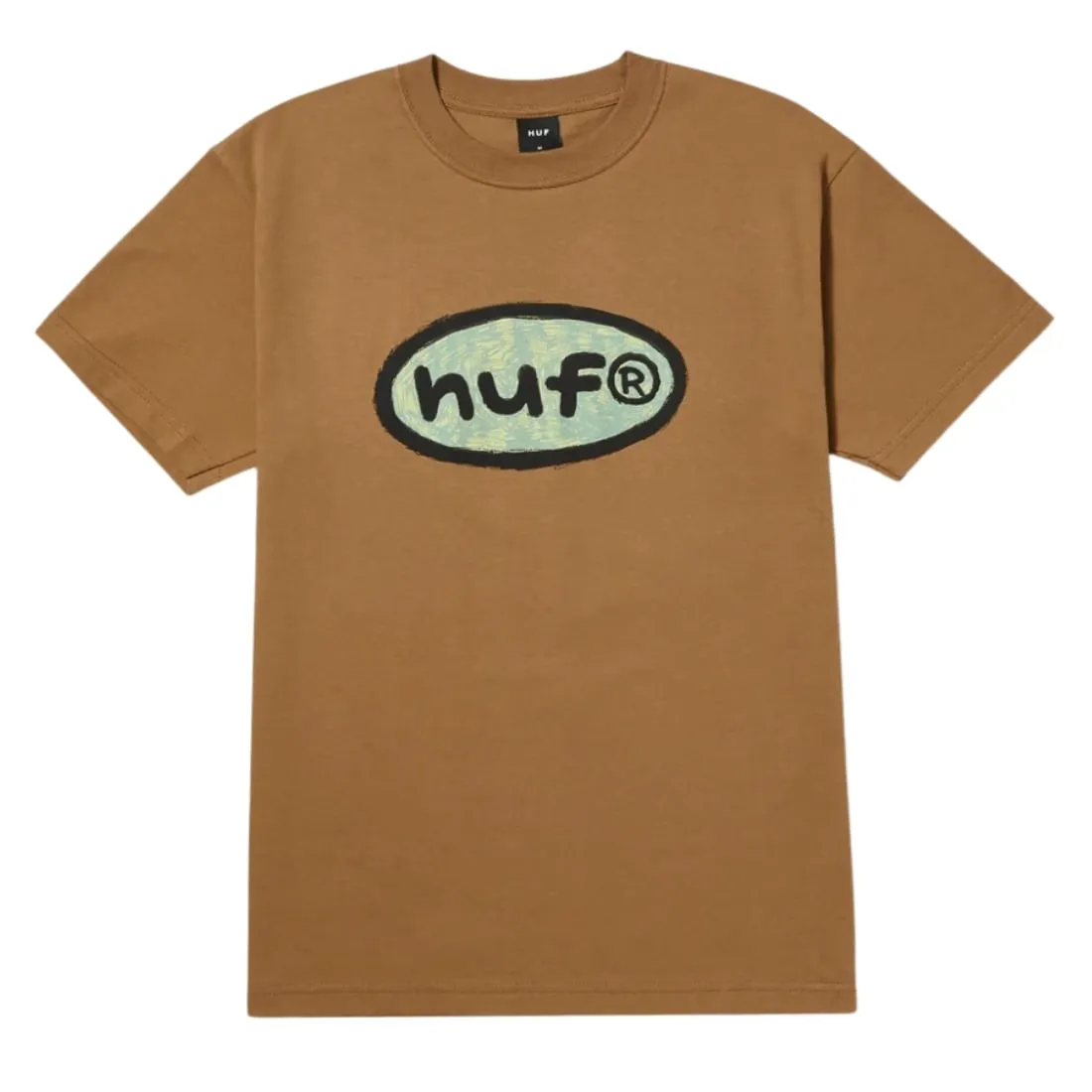 Huf Pencilled In T-Shirt - Camel