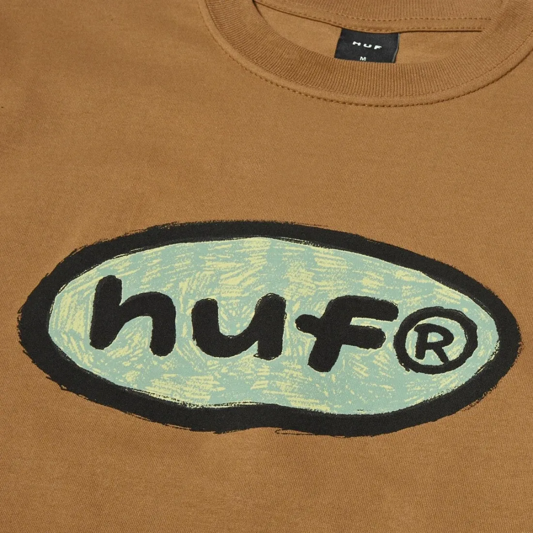 Huf Pencilled In T-Shirt - Camel