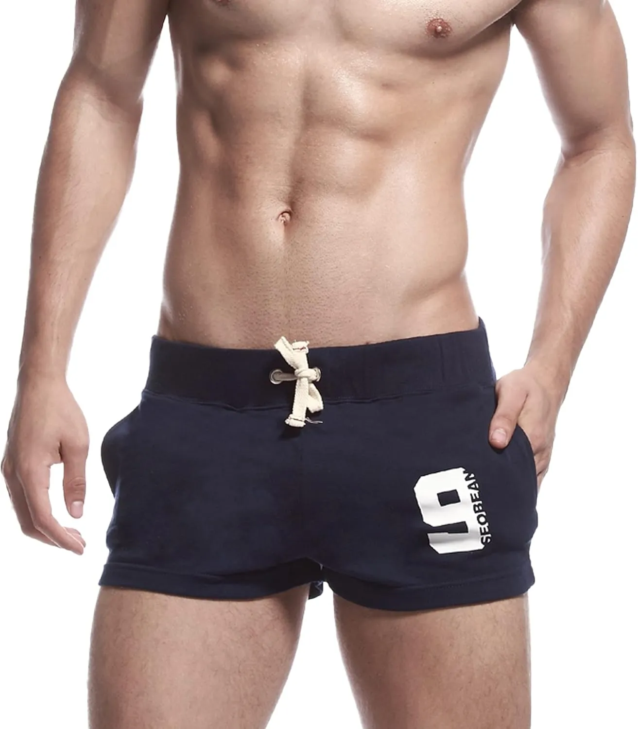 JOINFUN Men's 3 Inch Running Athletic Workout Shorts Soft Cotton Pajama Shorts Sleep Bottom