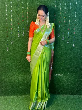 Kanchi semi soft silk saree.🥳