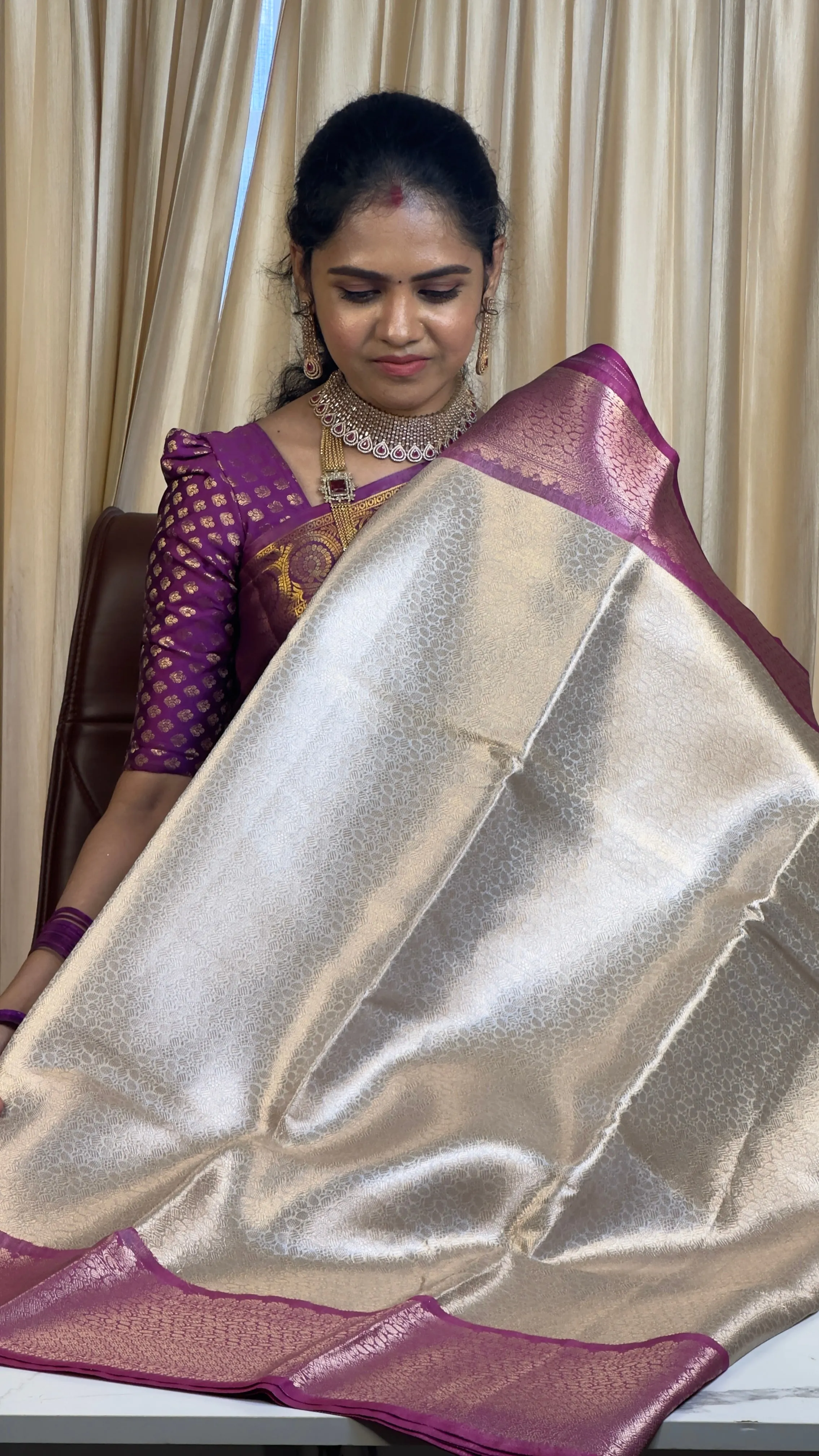 Katan soft silk saree😊
