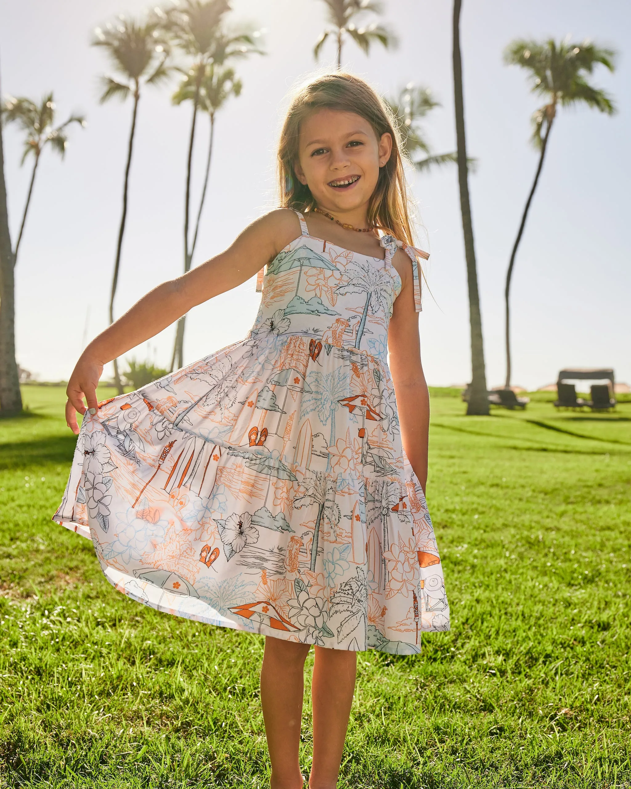 Kenny Flowers x Mauna Kea – The Island Time - Girls Resort Dress