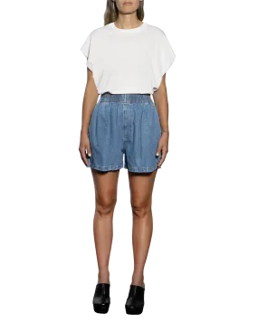 Lightweight Sleeveless Tee in Vintage White