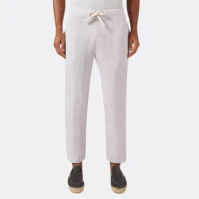 Linen Drawstring Trousers (Lavender)