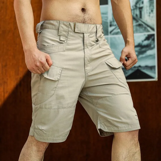Men Tactical Shorts Hiking Urban Military Outdoor Cargo Shorts Ripstop Casual Multi-pockets Short Combat Hunting Fishing Bermuda