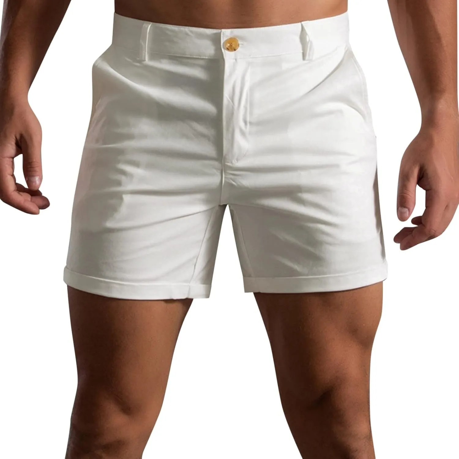 Mens 2024 Summer Casual Shorts Plus Size Stylish Chino Short Pants Casual Sports Running Straight Shorts Beach Work Shorts