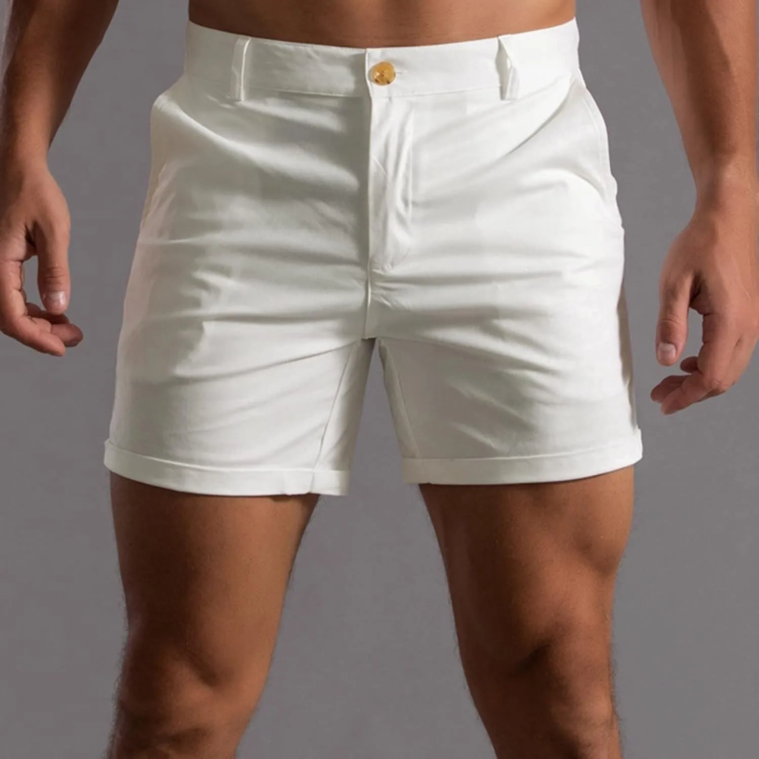 Mens 2024 Summer Casual Shorts Plus Size Stylish Chino Short Pants Casual Sports Running Straight Shorts Beach Work Shorts