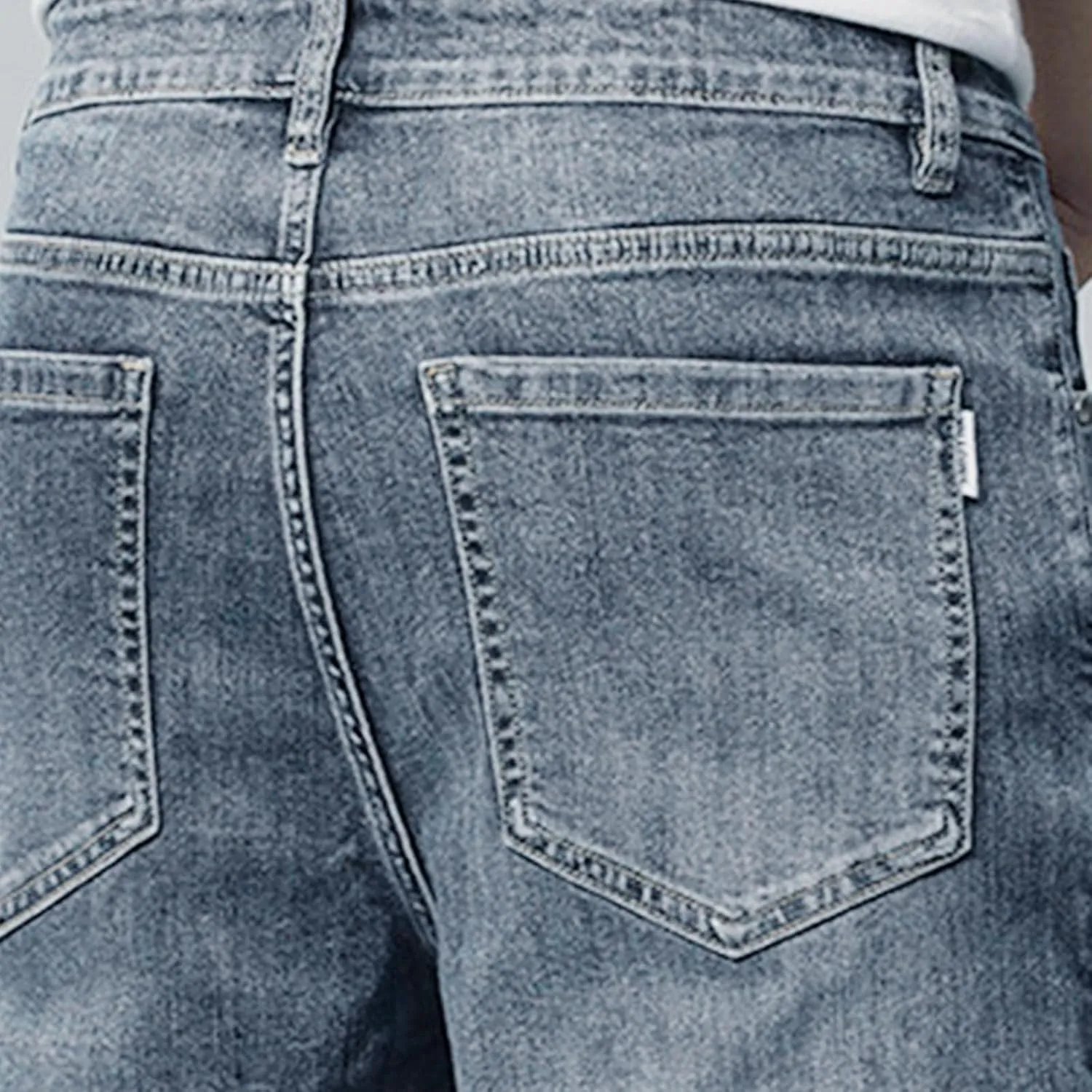 Men's Casual Denim Shorts Casual Straight Leg Loose Fit Rolled Hem Washed Shorts Summer Y2K Fashion Streetwear Jeans Shorts