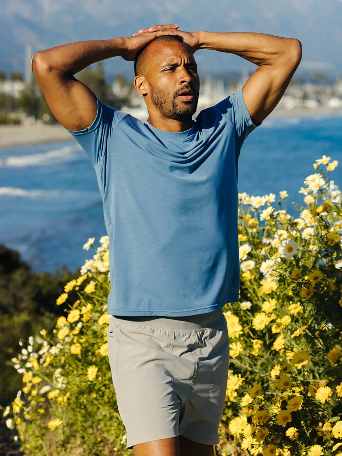 Men's Elevate Lightweight Tee - Smoke