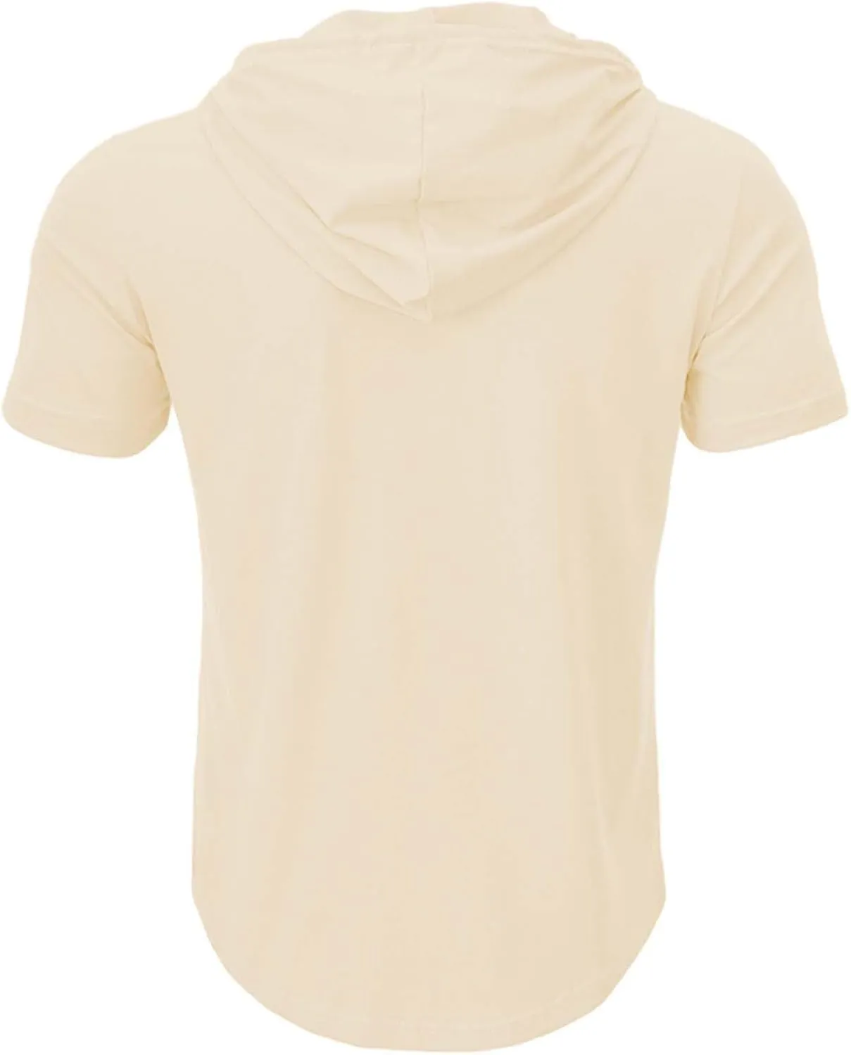 Men's Short Sleeve Hoodie Workout Gym Sweatshirt Stylish V Neck Muscle Athletic Tops Lightweight Sweatshirt Pullover