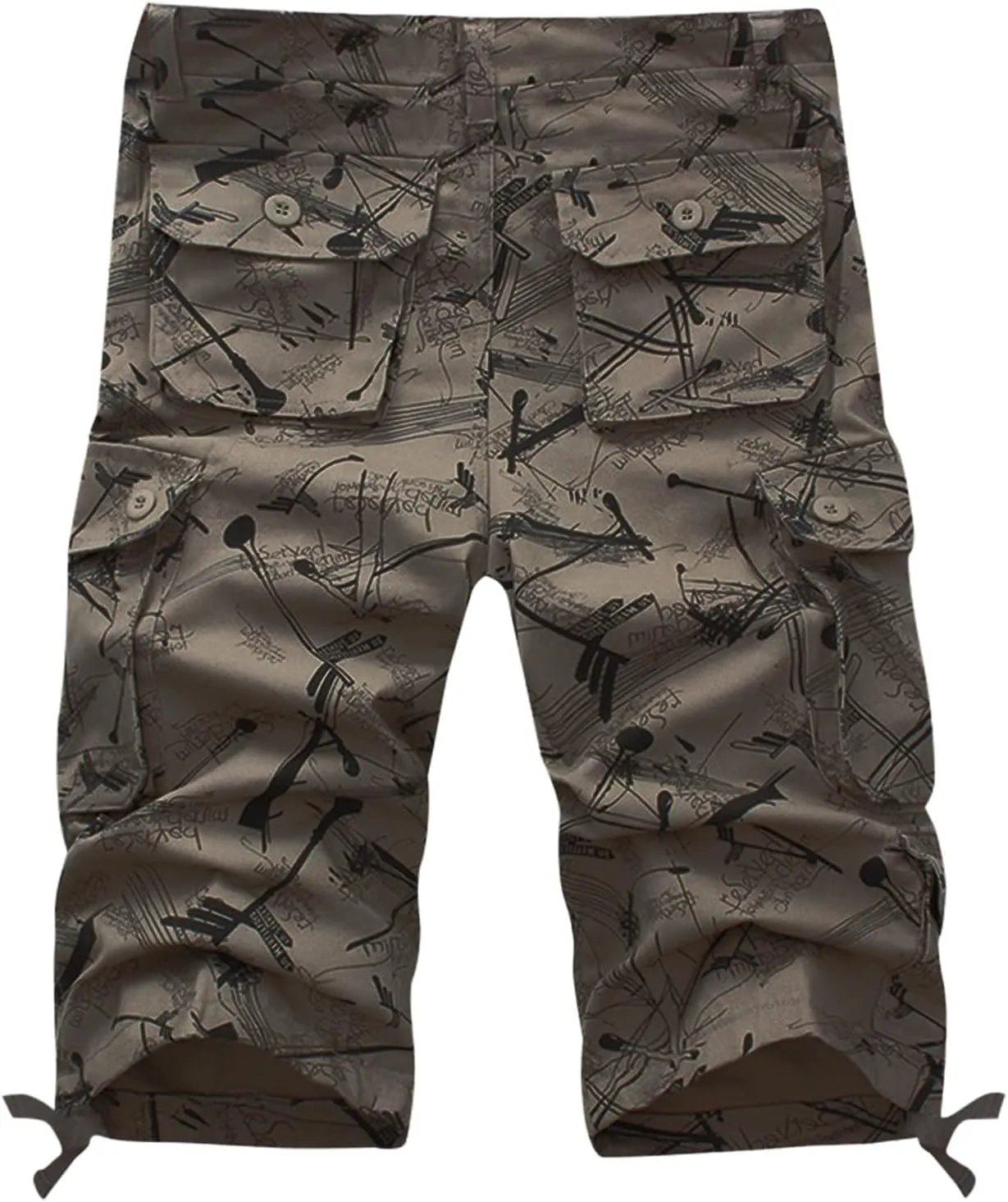Mens Shorts Casual Big and Tall Cargo Shorts Cotton Work Shorts Multi Pocket Casual Comfort Flex Waistband Shorts