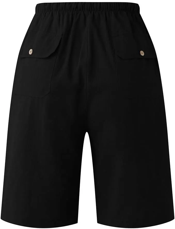 Mens Shorts Cotton Fitness Pockets Casual Beach Bodybuilding Pants Shorts Men's pants Casual Mens Shorts Athletic