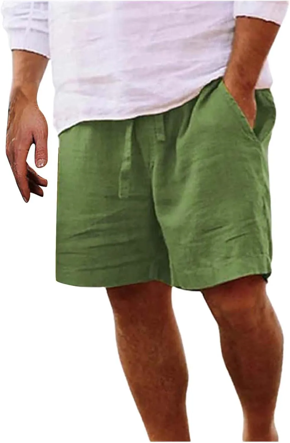 Mens Summer Shorts Men's Sports Shorts Beach Shorts Casual Cotton Linen Shorts Chores Para Men's Casual Mens