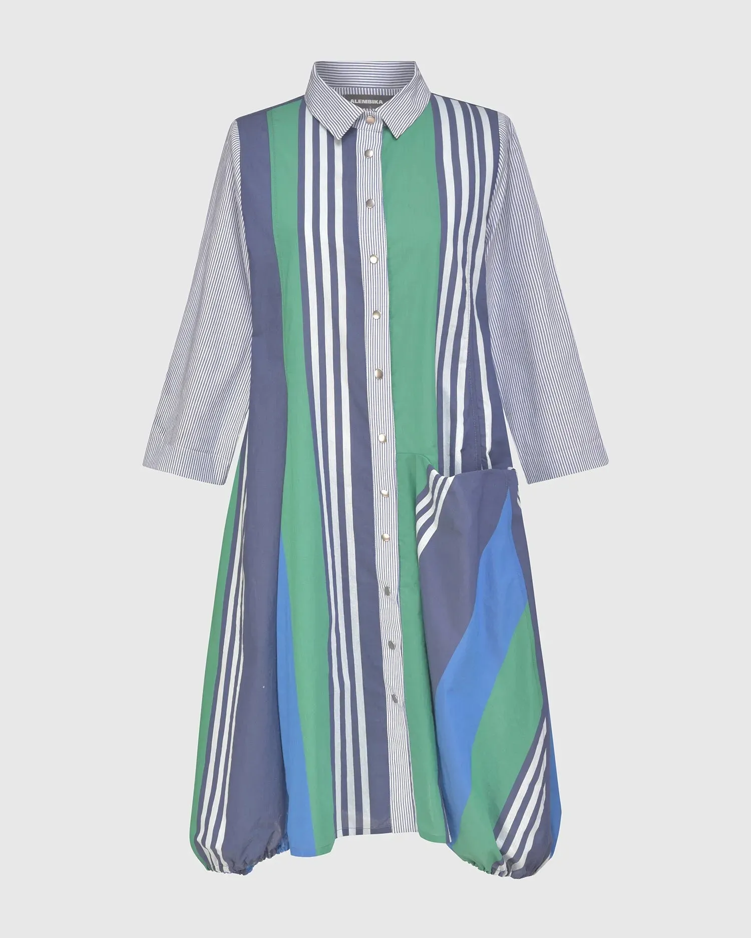 Ocean Stripe Wonderful Dress, Marine