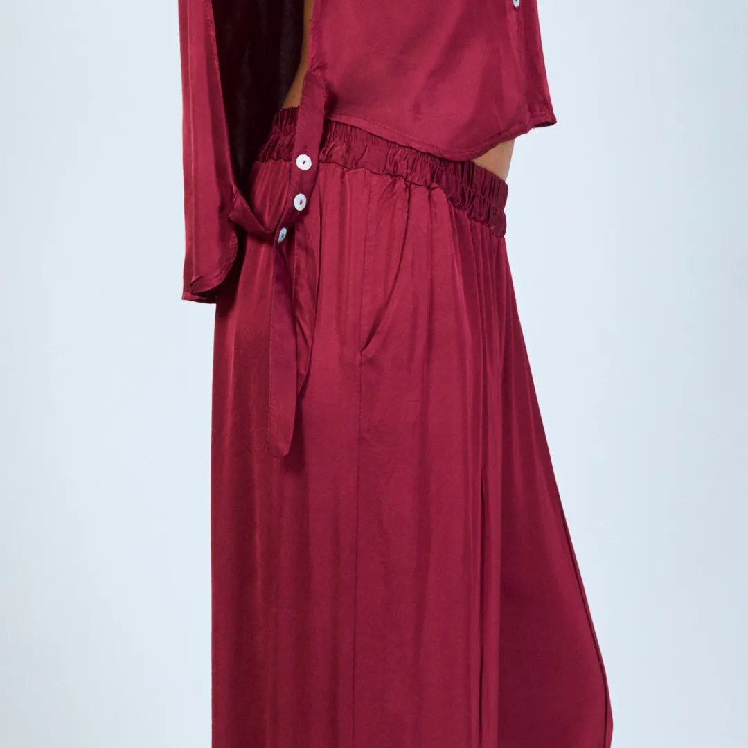 Relaxed wide-leg trousers wholesale