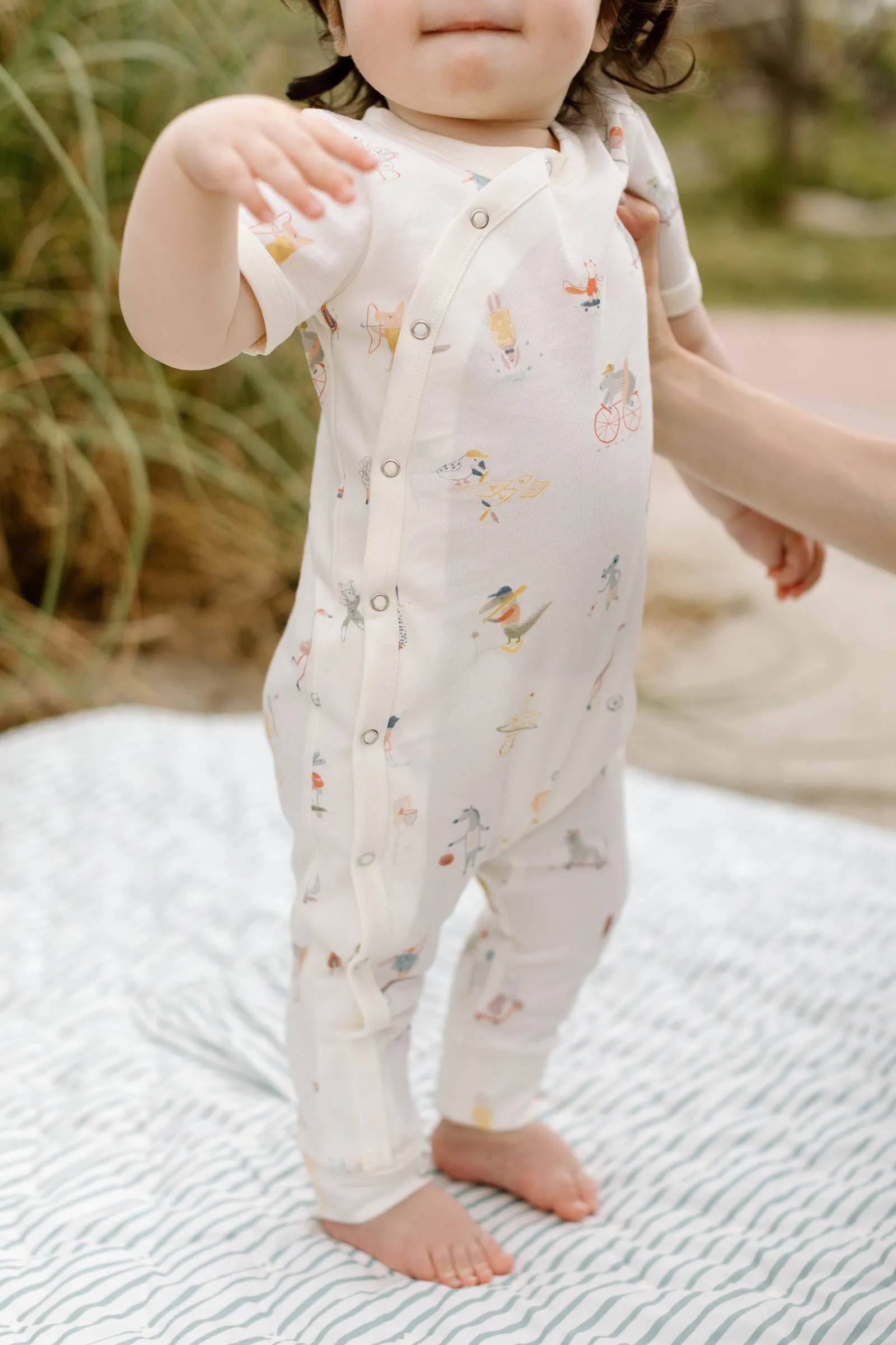 Short Sleeve Kimono Romper
