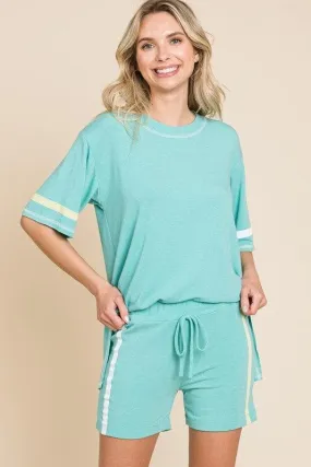 Side Stripe and Back Pocket French Terry Short