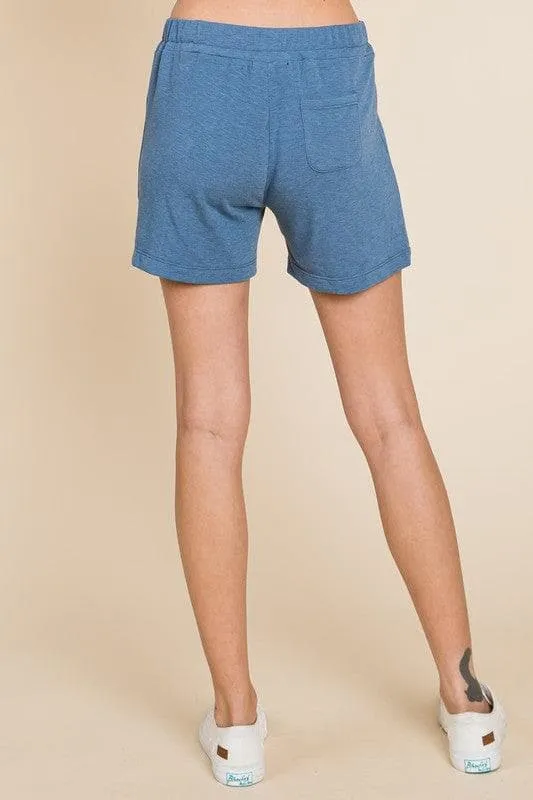 Side Stripe and Back Pocket French Terry Short