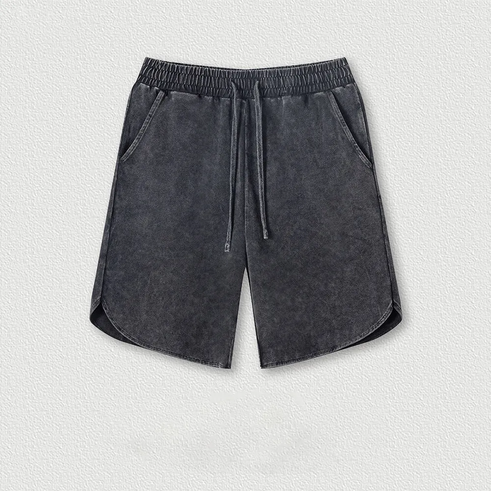 Simple Solid Color Strappy Pocket Shorts