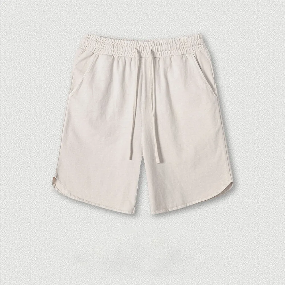 Simple Solid Color Strappy Pocket Shorts