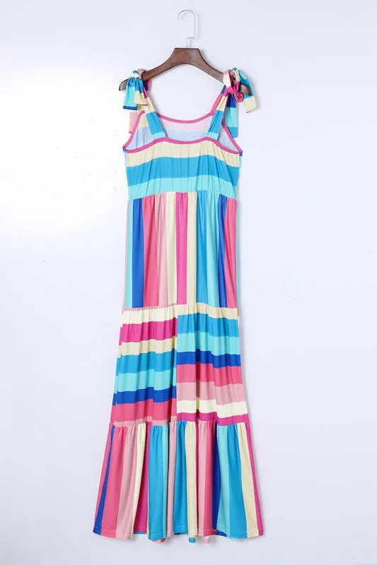 Striped Rainbow Sundress