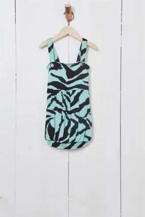 Toddler Girls Black And Aqua Animal Print Tunic Top / 1-2-1-1-2-2