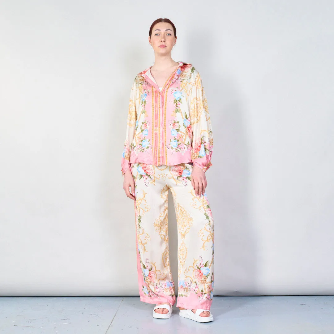 Vintage floral baroque print co-ord set wholesale