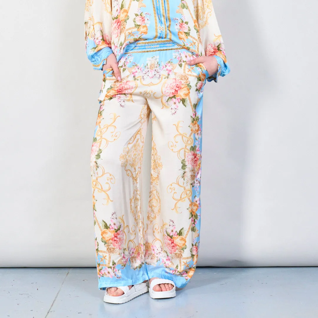 Vintage floral baroque print co-ord set wholesale