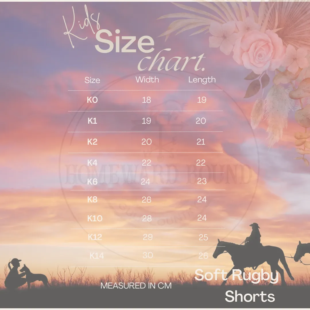 Wildflower- kids Soft Footy Shorts