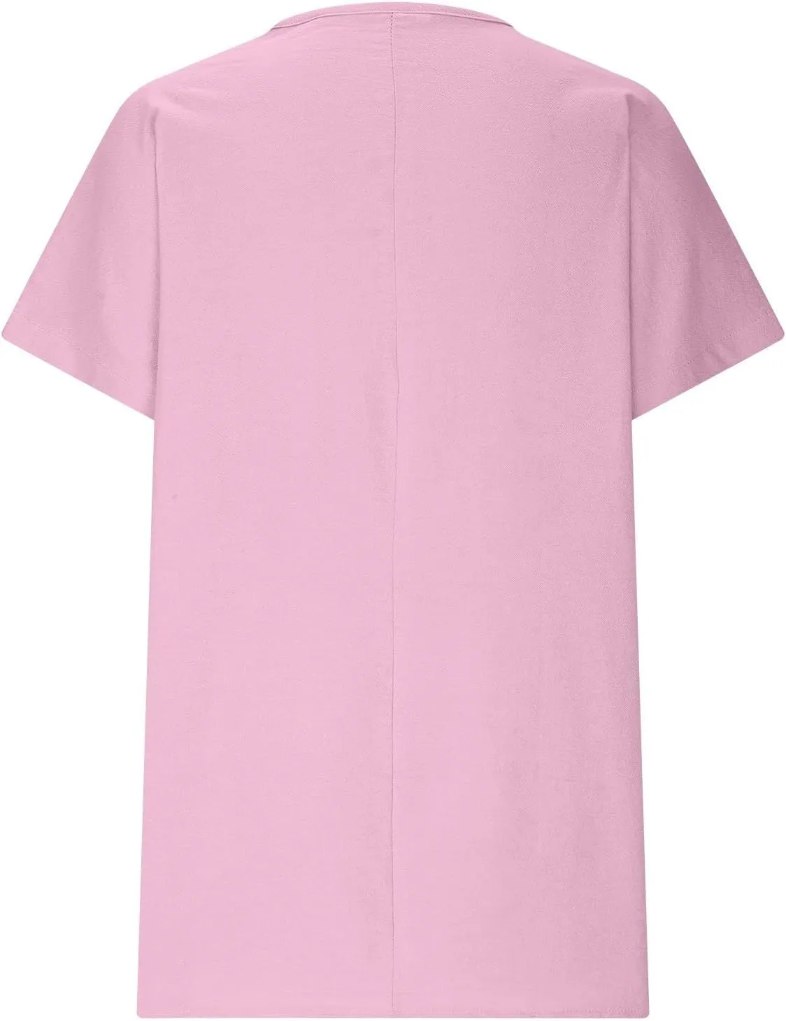 Women Casual Tops Cotton Linen Short Sleeve Shirts Floral Summer V Neck Tees Loose Comfy Cute Blouses Sexy Lightweight Soft