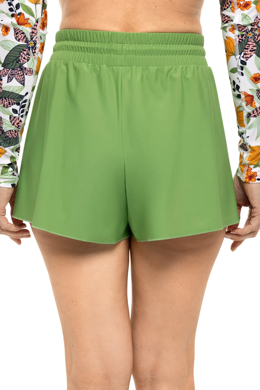 Womens Duval Swim Shorts | Soft Fern